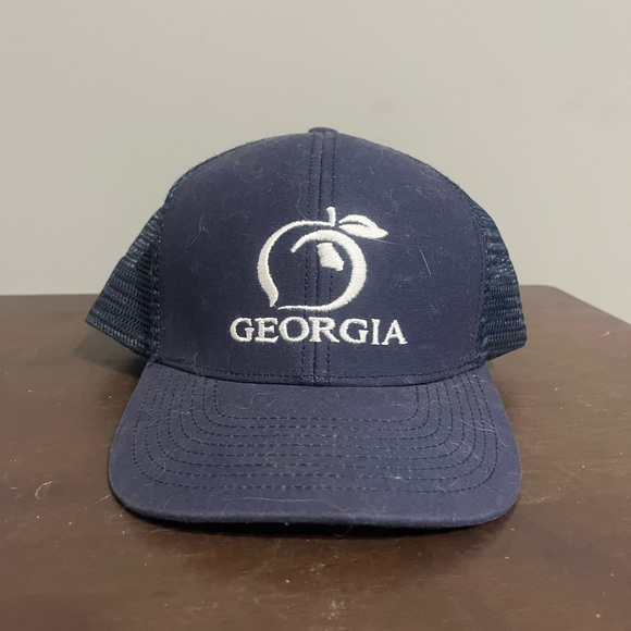 COPY - Georgia Navy Blue Trucker Hat Youth Size - Picture 1 of 4